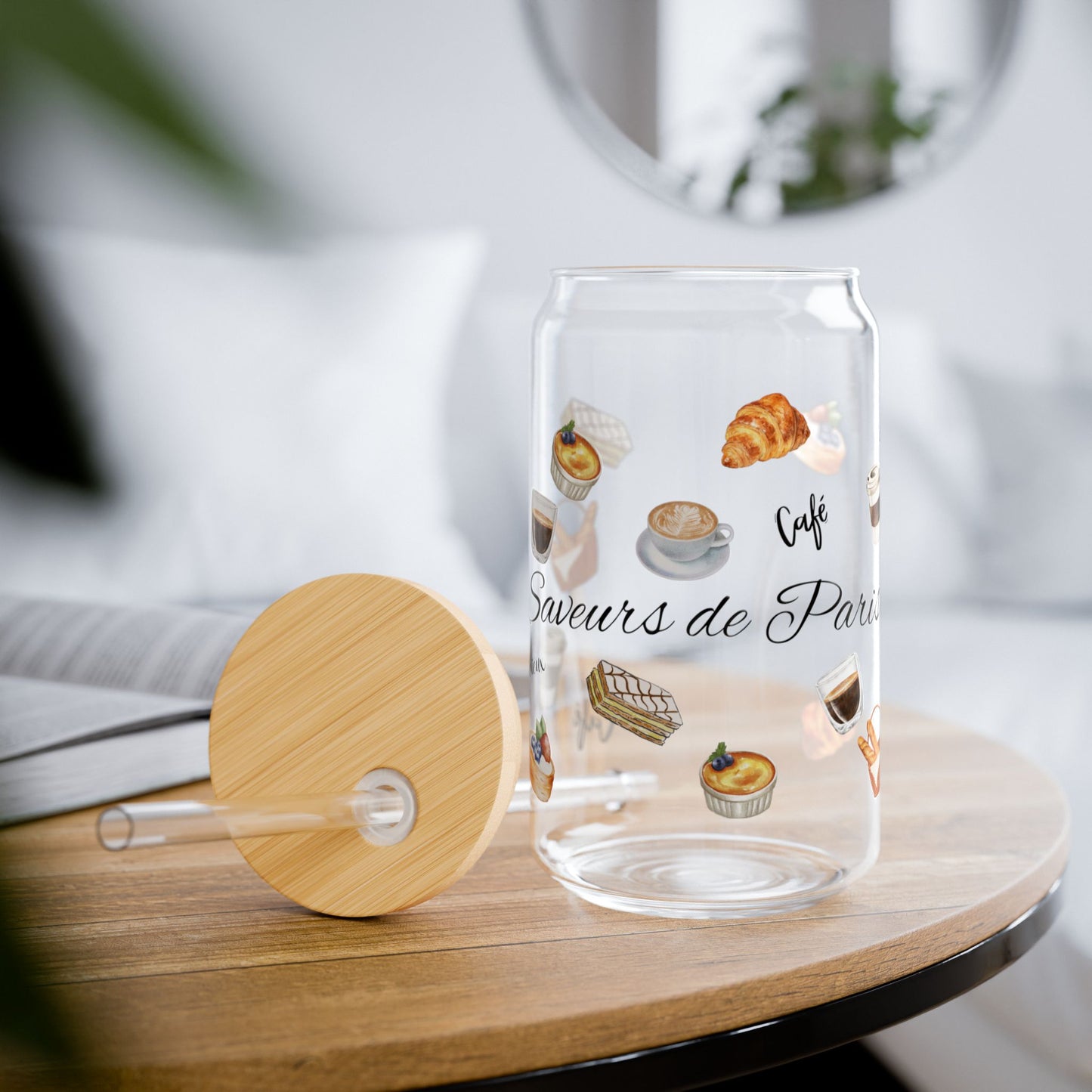 🥐 Saveurs de Paris Glass Cup