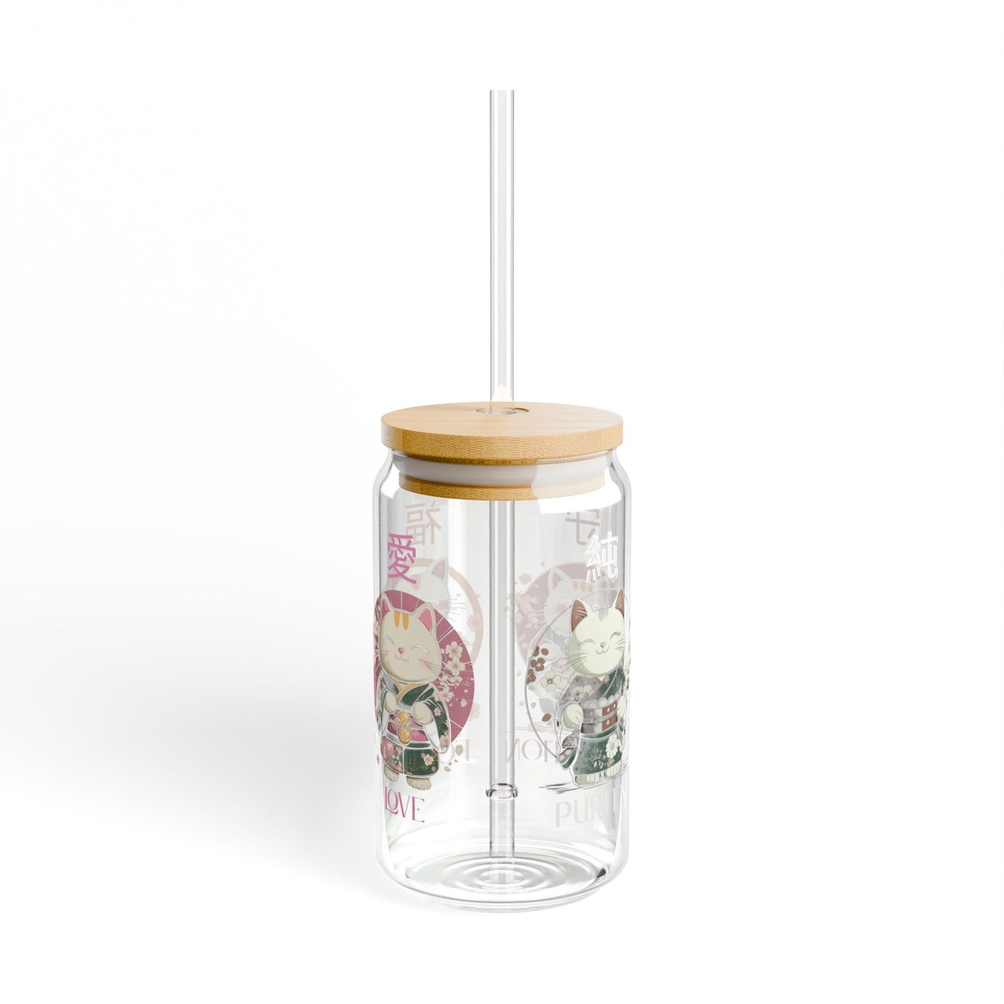 🧧 🐾Shifuku Maneki Glass Cup
