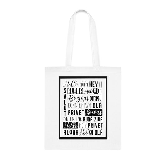 🌍 Multilingual Greetings Tote