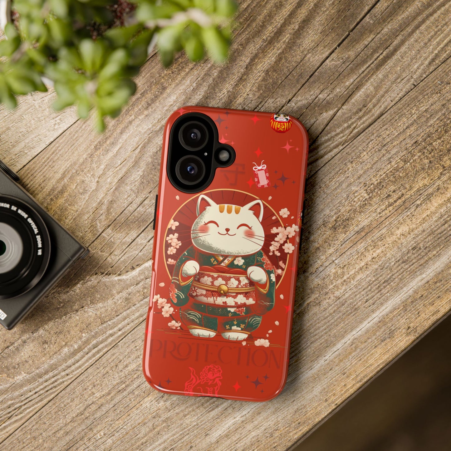 🧧🐾 Mamoru Maneki Phone Case