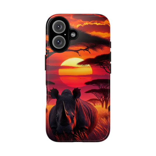 🦏🌅Africa’s Horned Soul Phone Case