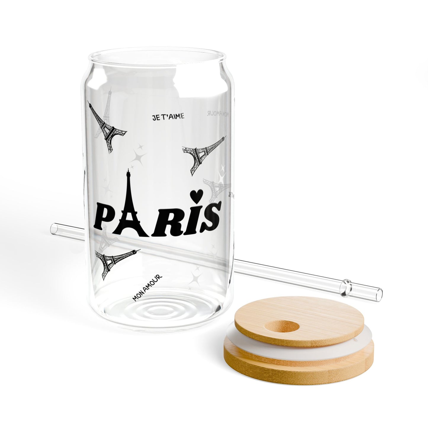 🗼 Le Cœur de Paris Glass Cup