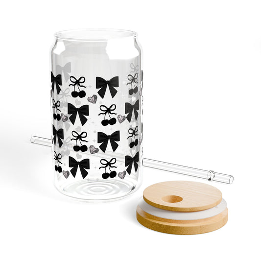 🖤 Minuit Coquette Glass Cup