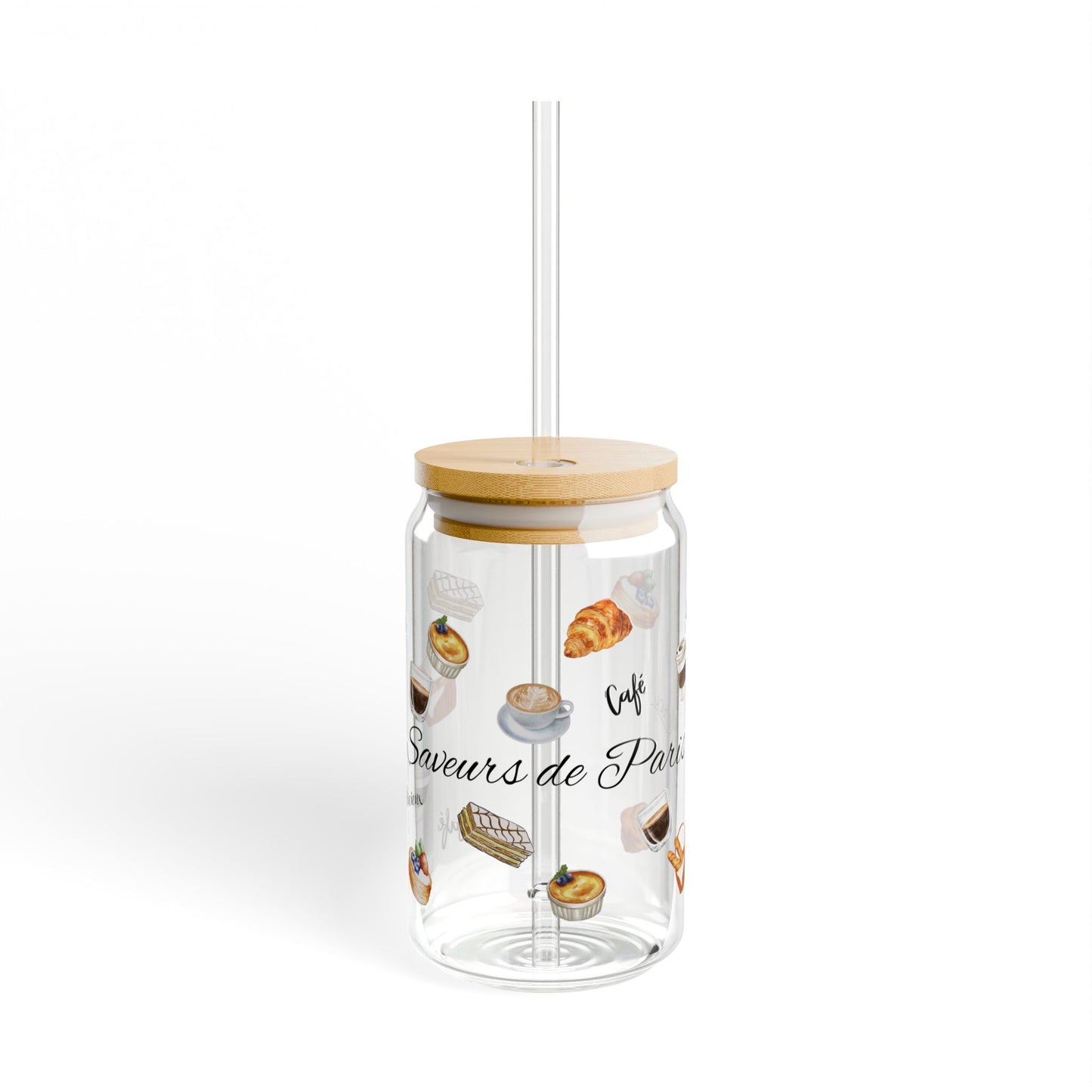 🥐 Saveurs de Paris Glass Cup